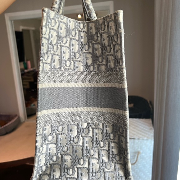 Dior medium book tote grey - Picture 3 of 9
